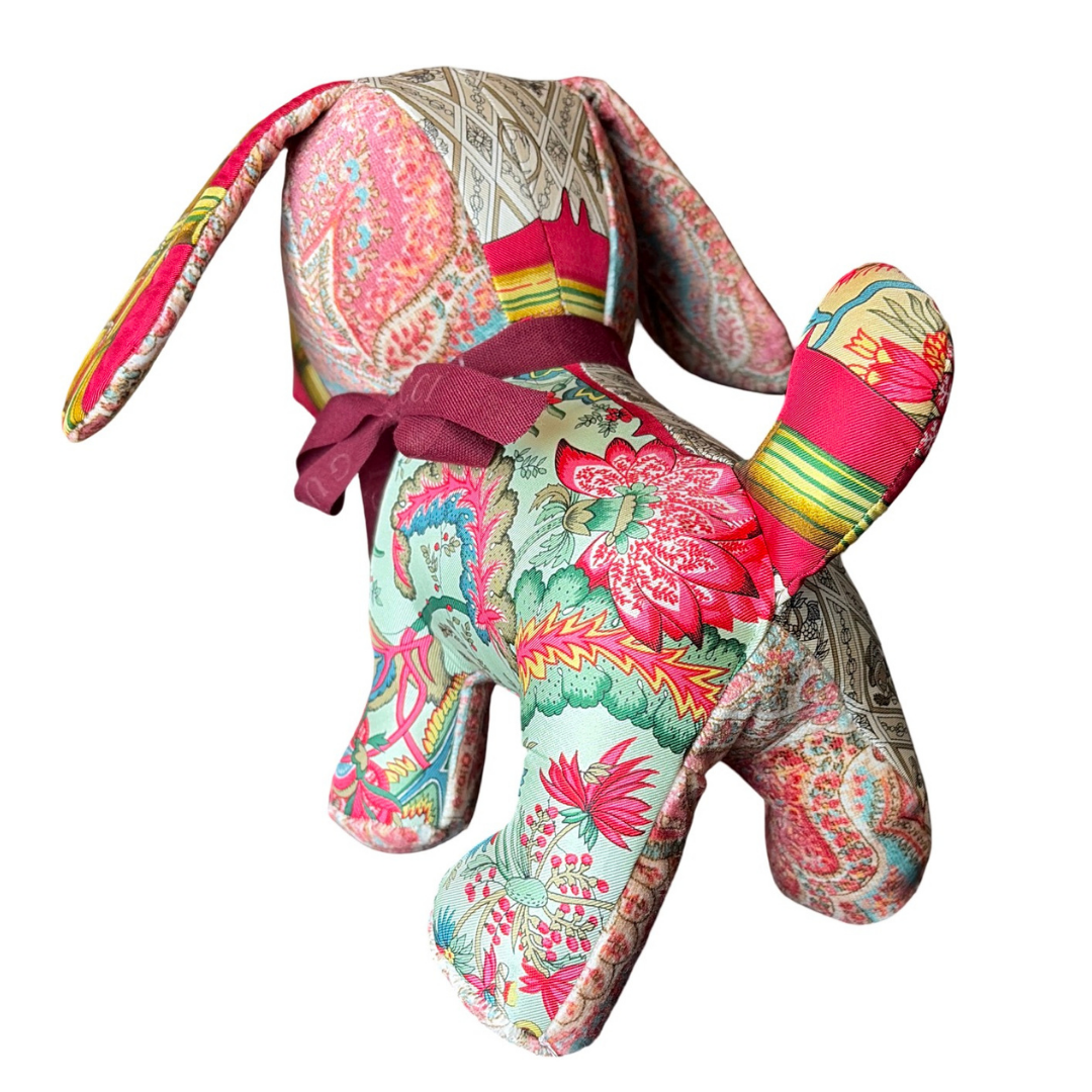 Gucci Chinoiserie Bamboo Floral Scarf Puppy at Vintage Luxe Up