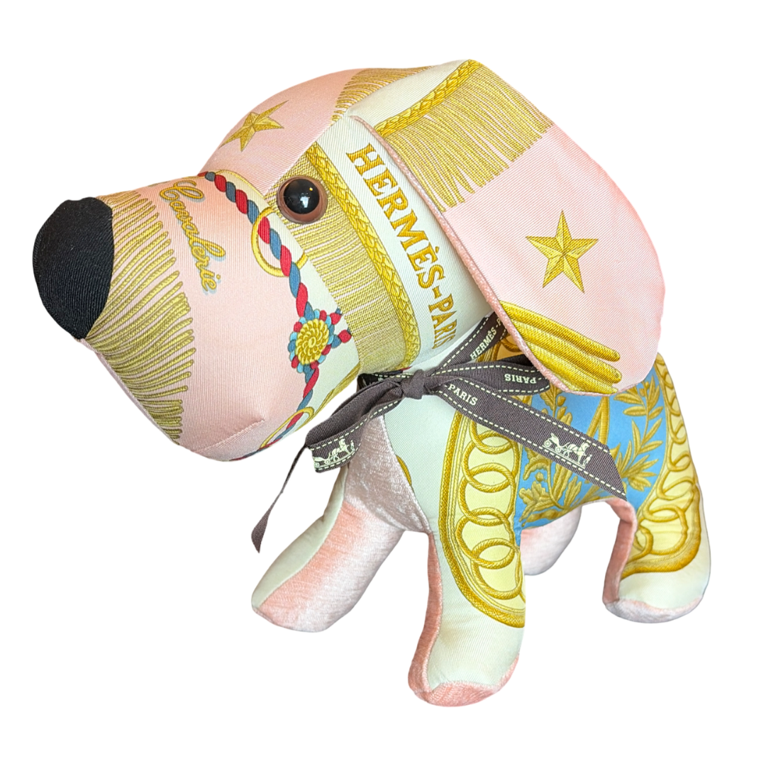 Hermes Poste et Cavalerie Scarf Puppy
