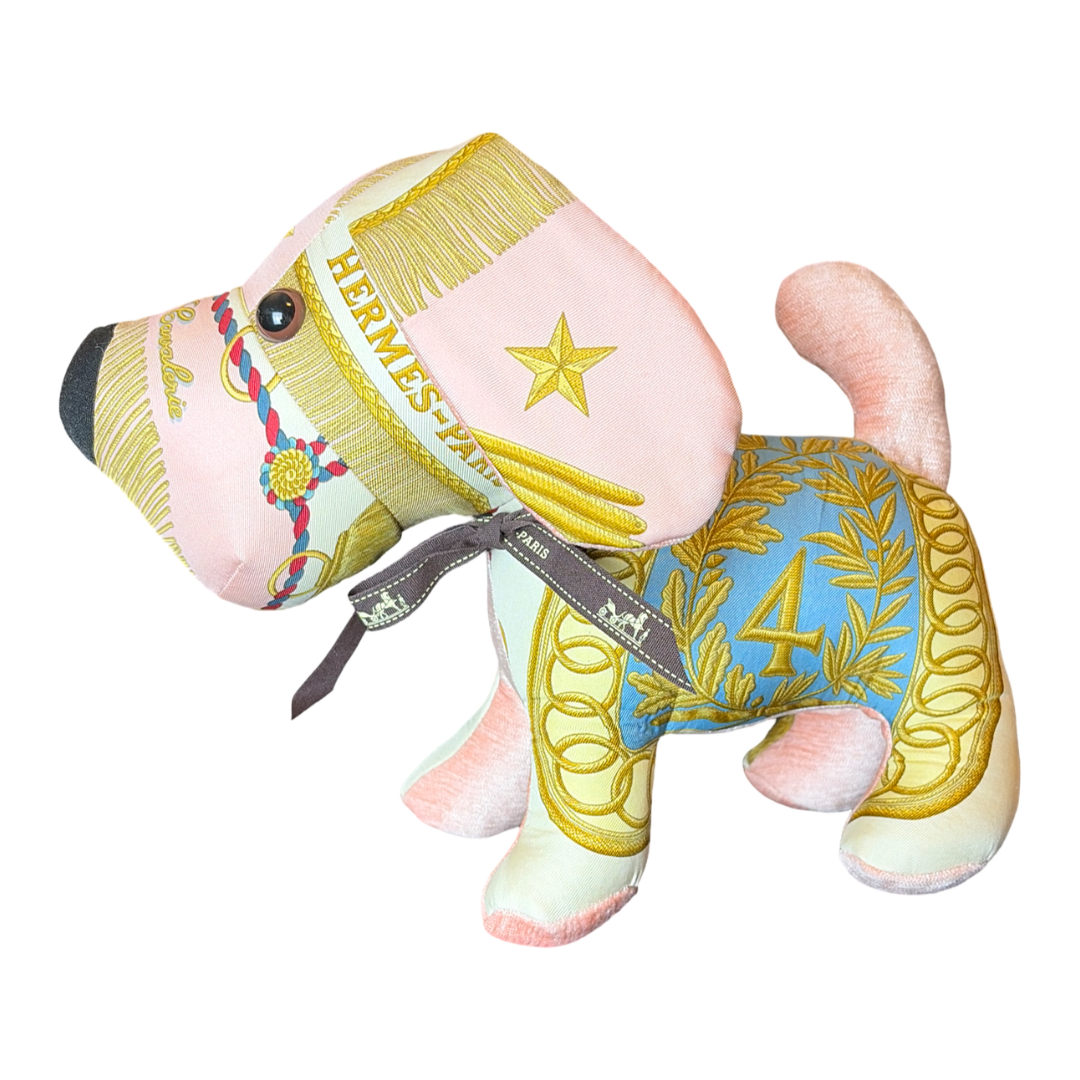 Hermes Poste et Cavalerie Scarf Puppy