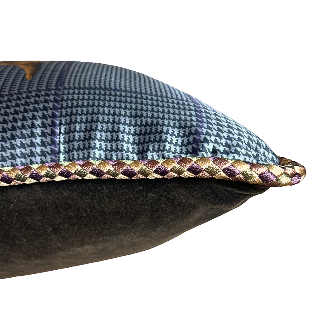 Prince of Wales Equestrian Horses Silk Scarf Pillow 24"