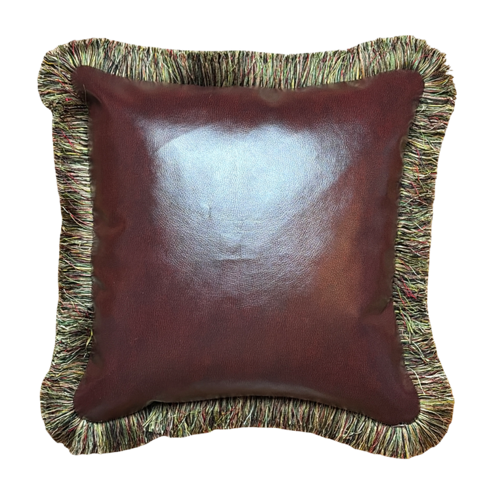 Prince of Wales Brown Vintage Silk Scarf Pillow 20"