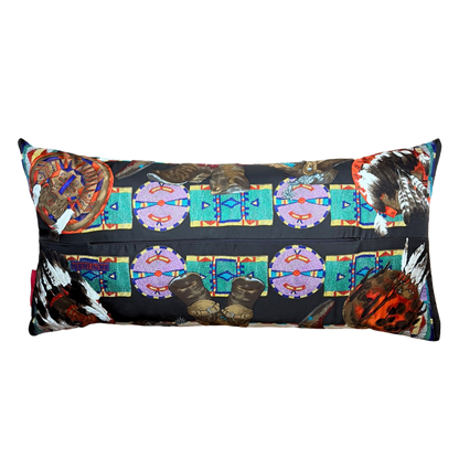 Cowboy Boots Vintage Silk Scarf Pillow 35"