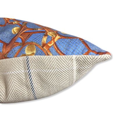 Retro Tennis Racket Vintage Cotton Scarf Pillow 20"