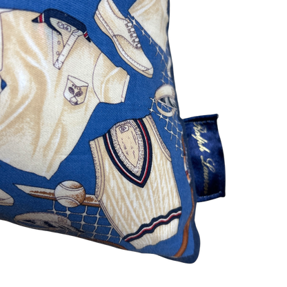 Retro Tennis Sweater Vintage Cotton Scarf Pillow 20"