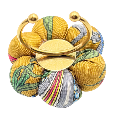 Mediterraneo Vintage Silk Necktie Ring