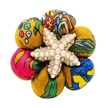 Mediterraneo Vintage Silk Necktie Ring