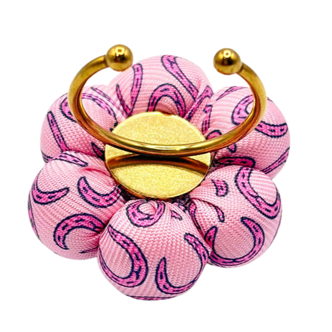 Horseshoe Vintage Silk Necktie Ring