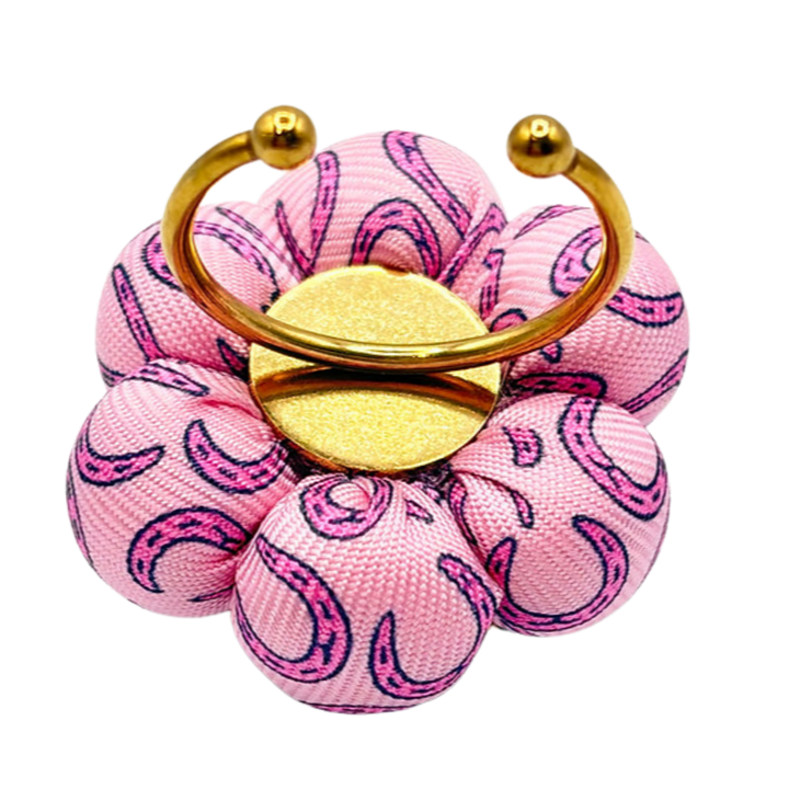 Horseshoe Vintage Silk Necktie Ring