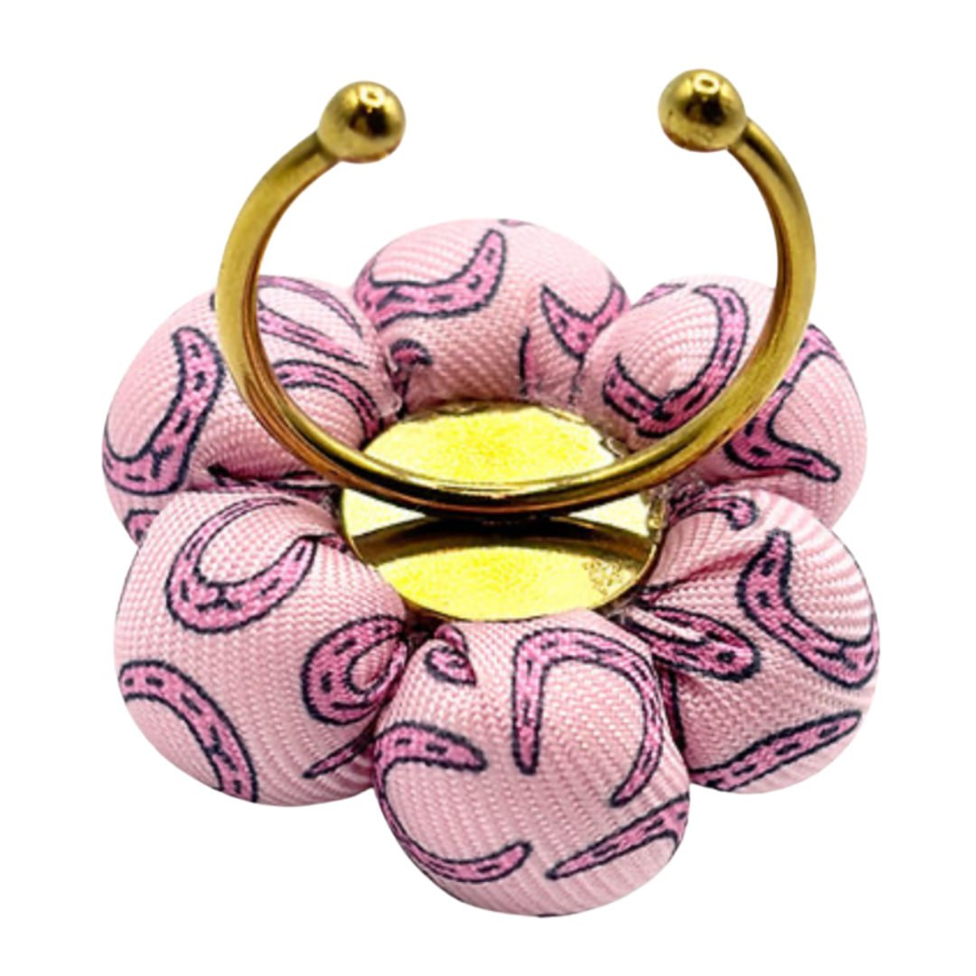 Horseshoe Vintage Silk Necktie Ring