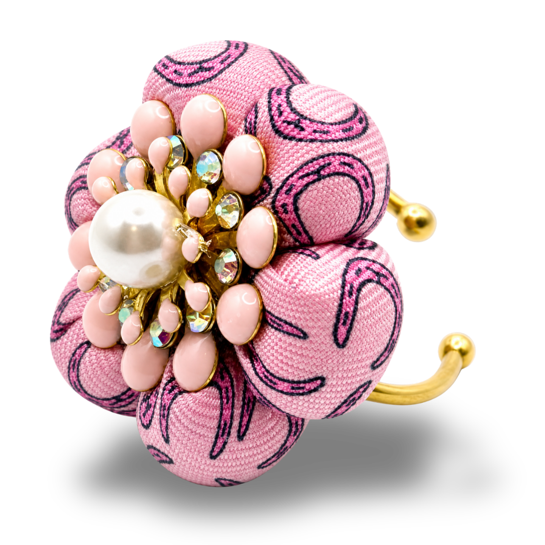 Hermès Horseshoe Vintage Silk Ring