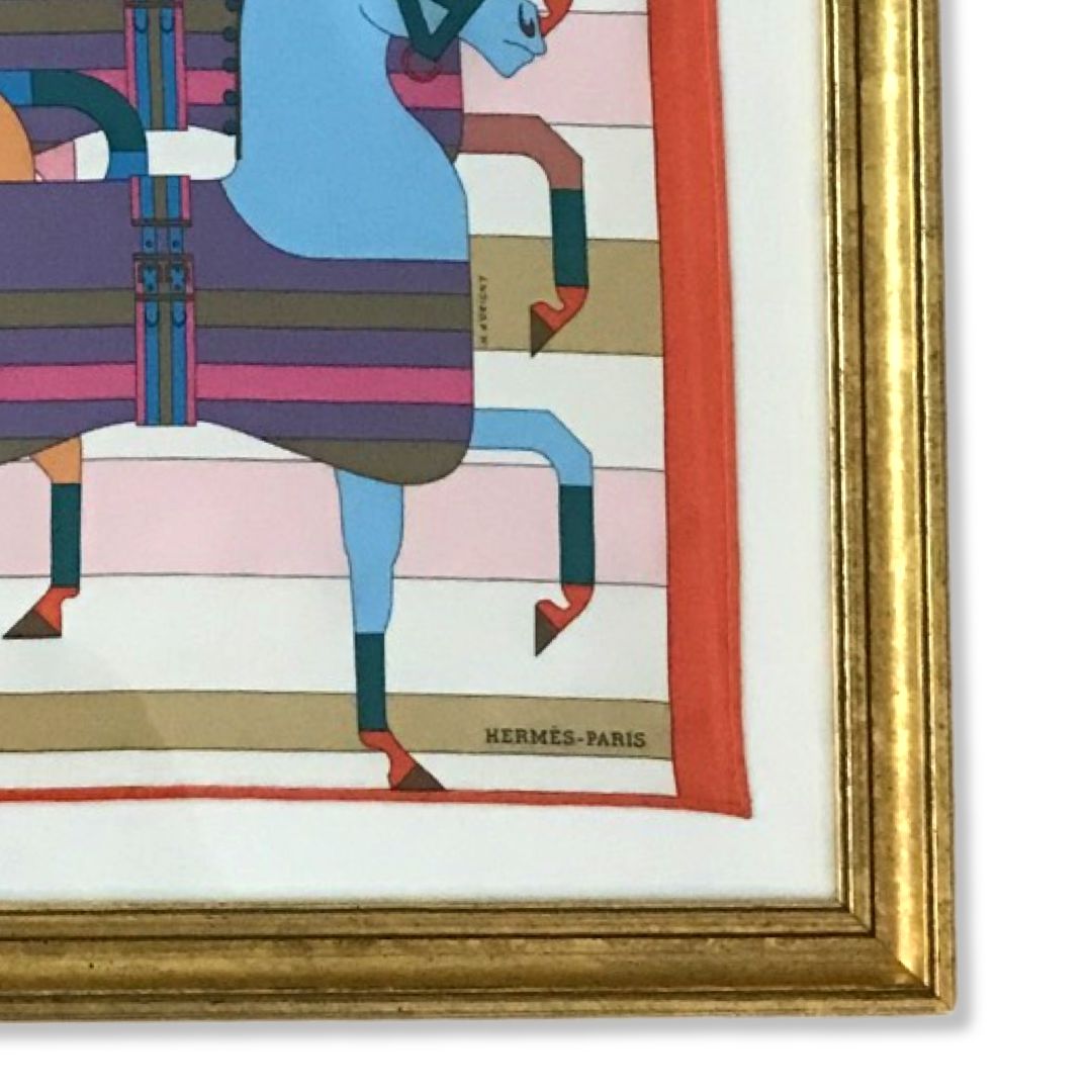 Rocabar Framed Vintage Silk Scarf 20"
