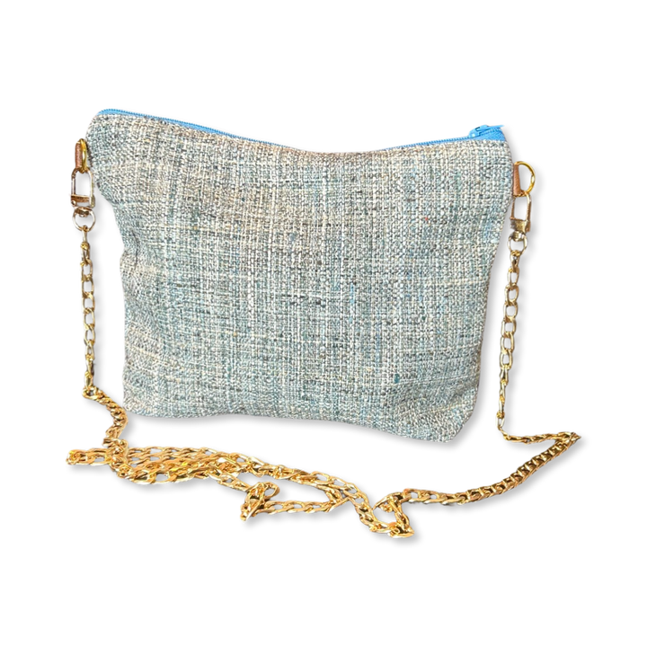 Rubans du Cheval Blue Vintage Scarf Crossbody Bag