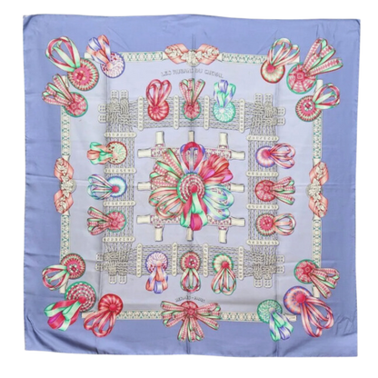 Rubans du Cheval Blue Vintage Scarf Crossbody Bag