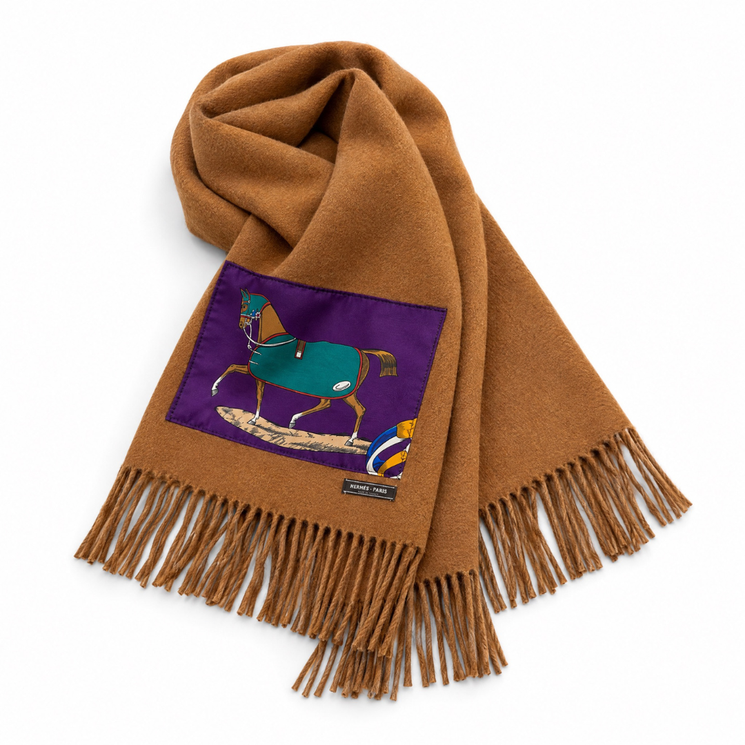 Hermes Couvertures et Tenues du Jour Scarf & Cashmere Shawl at Vintage Luxe Up