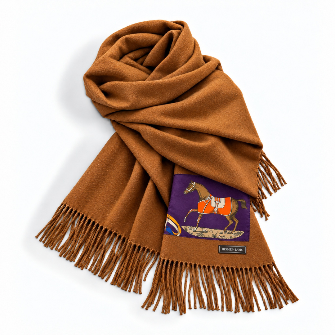 Hermes Couvertures et Tenues du Jour Scarf & Cashmere Shawl at Vintage Luxe Up