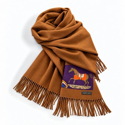 Hermes Couvertures et Tenues du Jour Scarf & Cashmere Shawl at Vintage Luxe Up