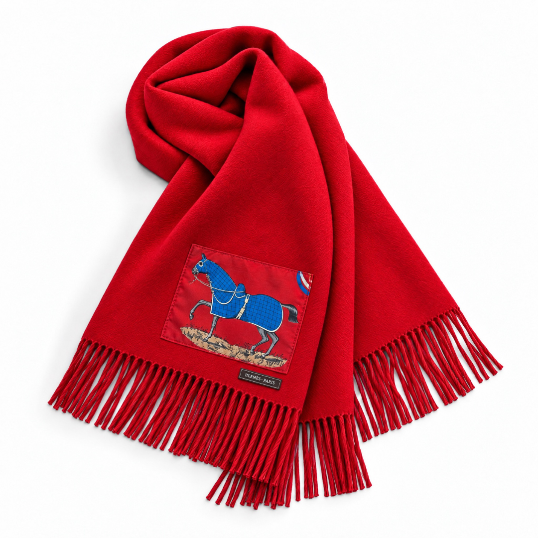 Hermes Couvertures et Tenues du Jour Scarf & Cashmere Shawl at Vintage Luxe Up