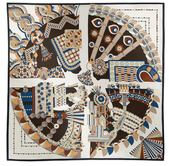 Haute Parure Vintage Silk Scarf Patchwork Pony