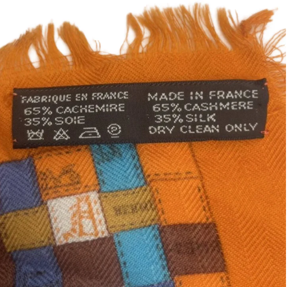 Bolduc au Carre Cashmere & Silk Vintage Scarf Crossbody Bag