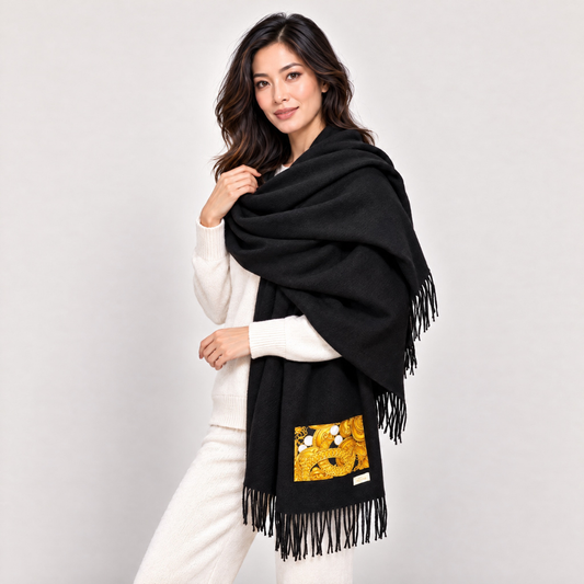Chanel CC Logo Scarf & Cashmere Shawl at Vintage Luxe Up