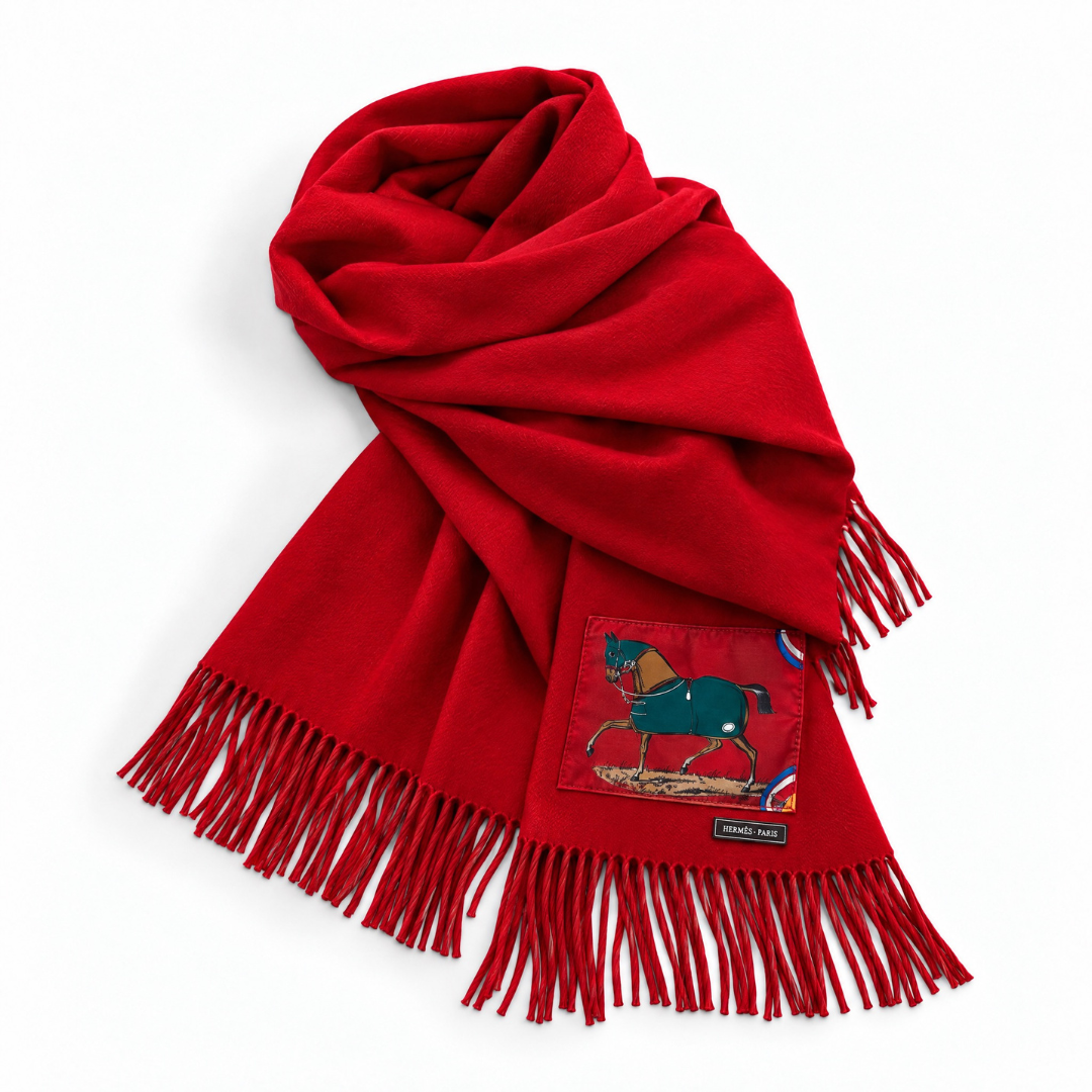 Hermes Couvertures et Tenues du Jour Scarf & Cashmere Shawl at Vintage Luxe Up