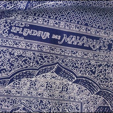 Splendeur des Maharajas Vintage Silk Scarf Lumbar Pillow 35"