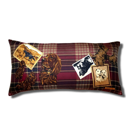 Sporting Dogs Vintage Silk Scarf Pillows