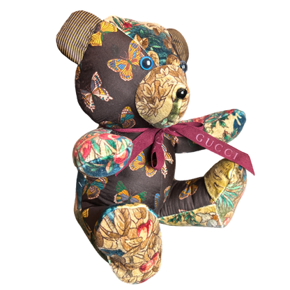 Gucci Farfalle Butterfly Scarf Teddy Bear | Vintage Luxe Up