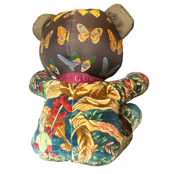 Farfalle Vintage Silk Scarf Tender Teddy Bear
