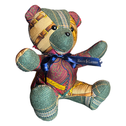 Ralph Lauren Equestrian Scarf Teddy Bear at Vintage Luxe Up