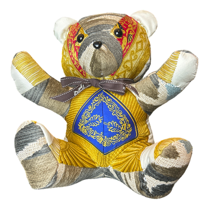 Hermes Poste et Cavalerie Scarf Teddy Bear at Vintage Luxe Up
