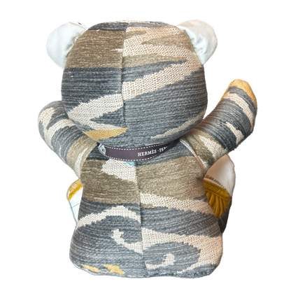 Poste et Cavalerie Vintage Silk Scarf Tender Teddy Bear