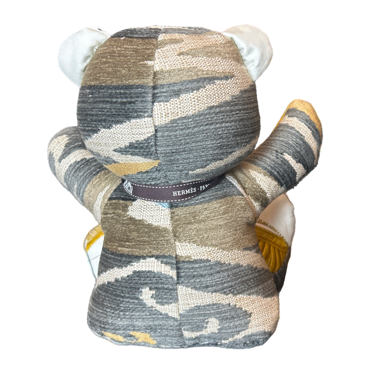 Poste et Cavalerie Vintage Silk Scarf Tender Teddy Bear