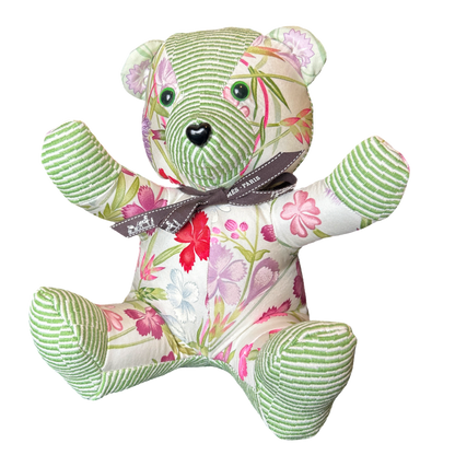 Hermès Oeilettes Sauvages Scarf Silk Teddy Bear
