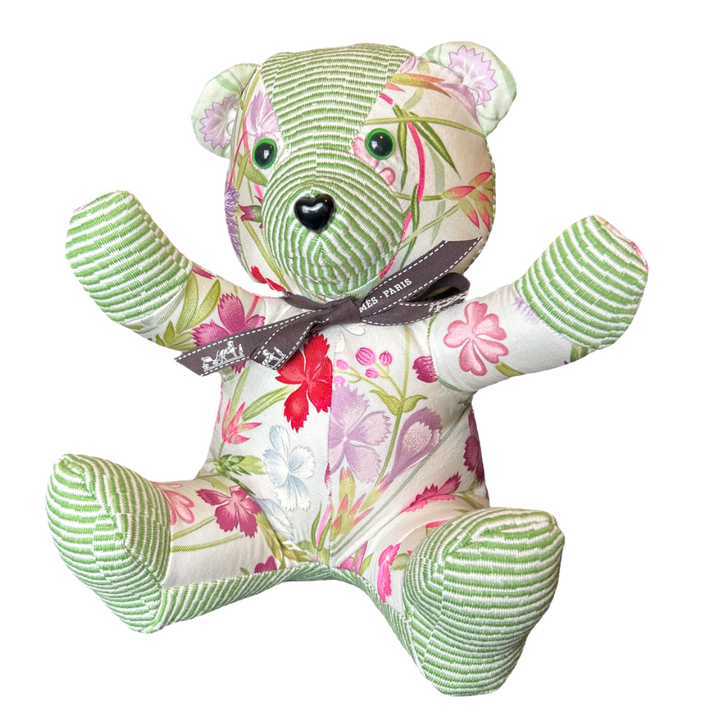 Hermès Oeilettes Sauvages Scarf Silk Teddy Bear