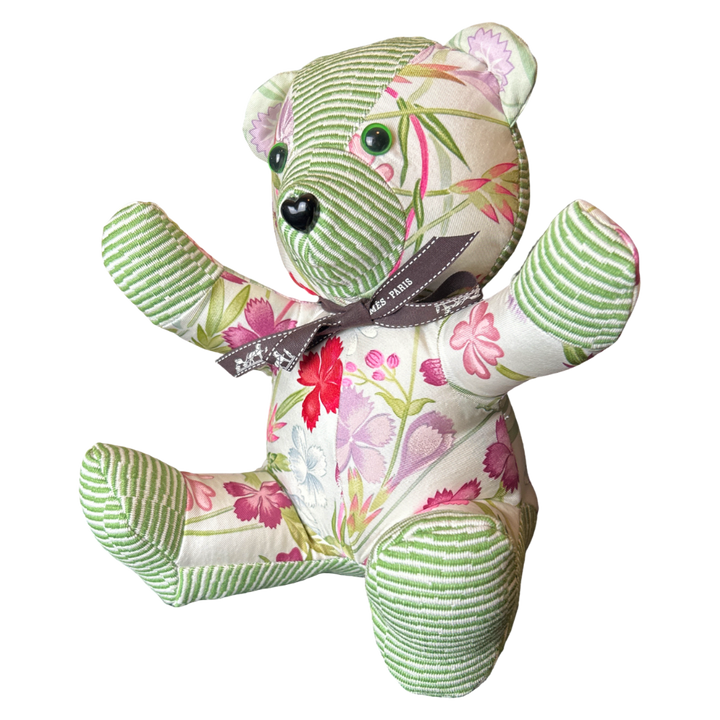 Hermès Oeilettes Sauvages Scarf Silk Teddy Bear