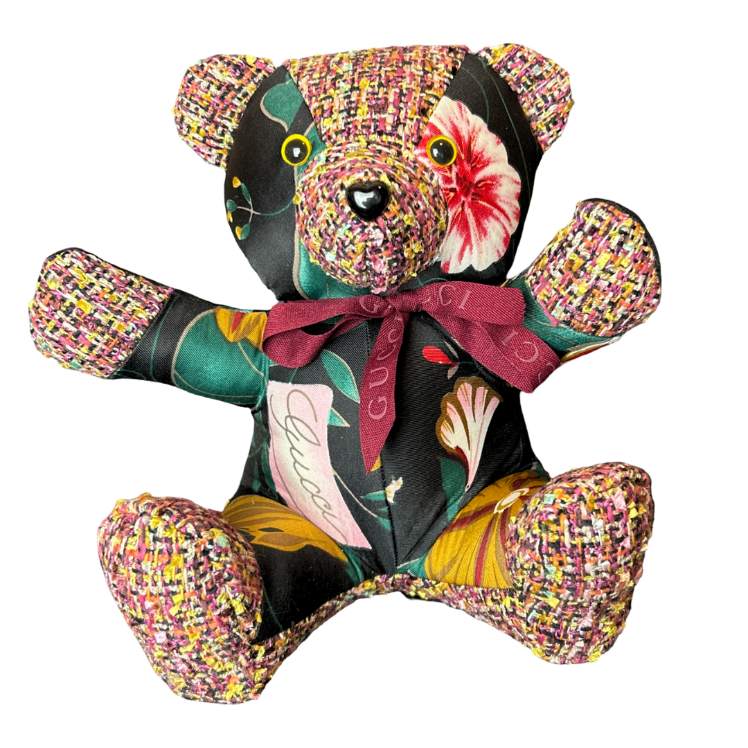 Gucci Floral Silk Teddy Bear