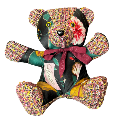 Gucci Floral Silk Teddy Bear