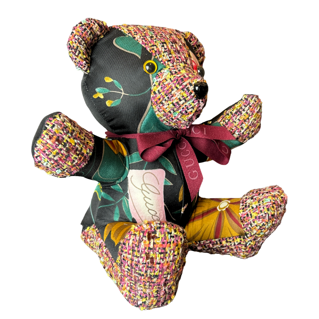 Gucci Floral Silk Teddy Bear