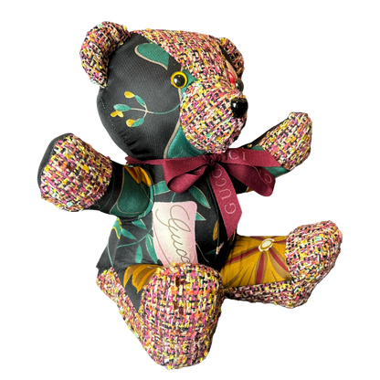 Gucci Floral Silk Teddy Bear