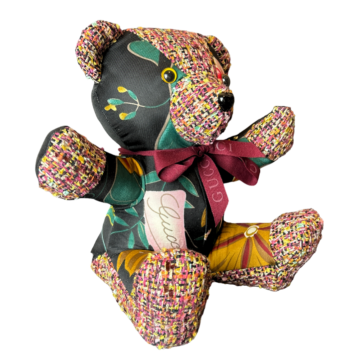 Gucci Floral Silk Teddy Bear
