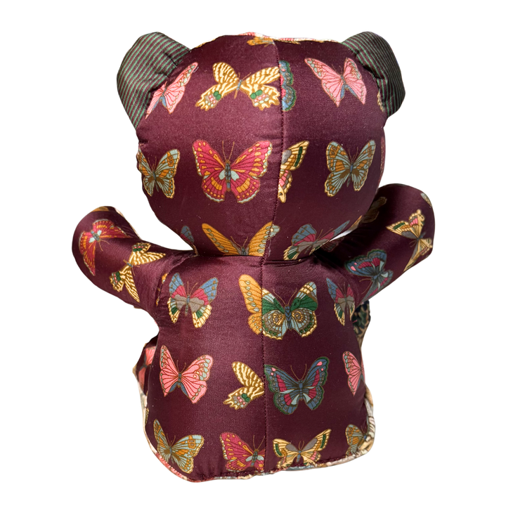 Farfalle Vintage Silk Scarf Tender Teddy Bear