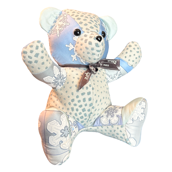 Hermes Feux d'Hiver Scarf Teddy Bear at Vintage Luxe Up