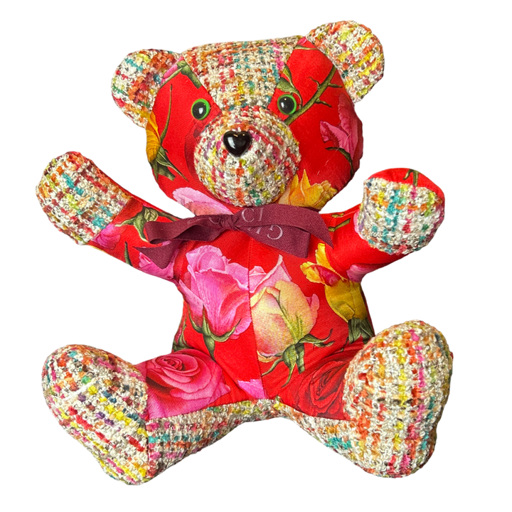 Gucci Roses Silk Teddy Bear