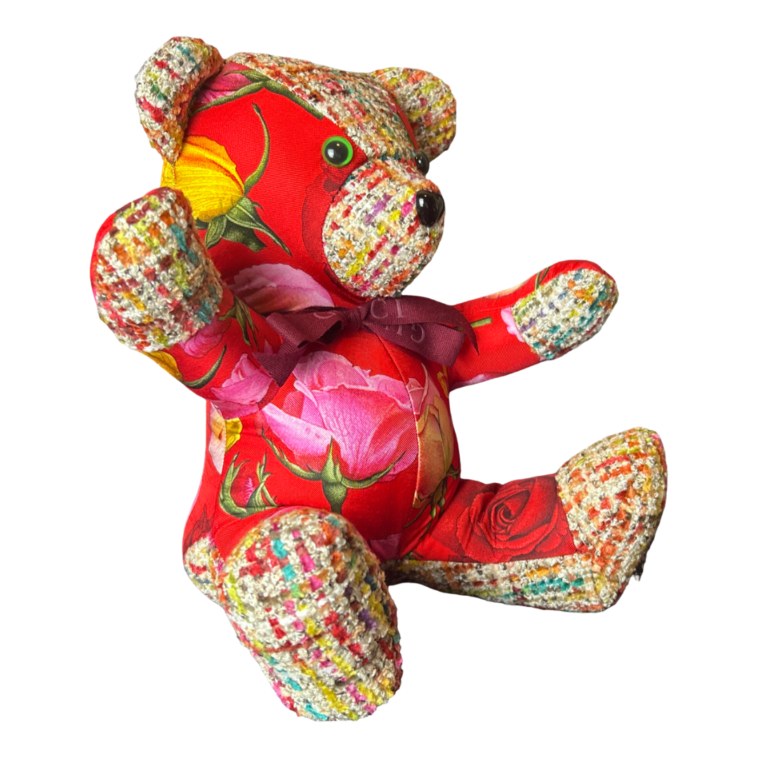 Gucci Roses Silk Teddy Bear