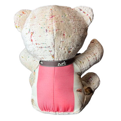 Plumes Vintage Silk Scarf Tender Teddy Bear