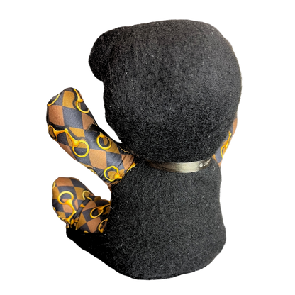 Gucci Horsebit Scarf Silk & Cashmere Teddy Bear