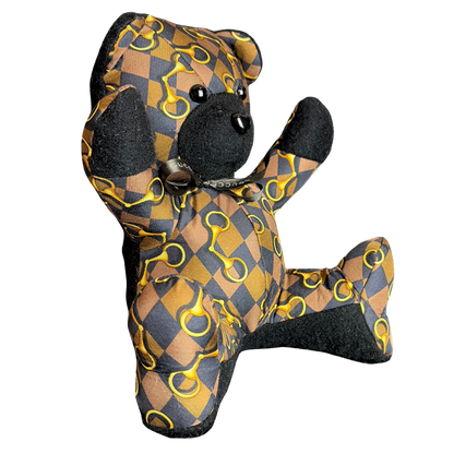 Gucci Horsebit Scarf Silk & Cashmere Teddy Bear