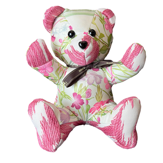 Hermès Oeilettes Sauvages Scarf Silk Teddy Bear