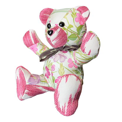 Hermès Oeilettes Sauvages Scarf Silk Teddy Bear
